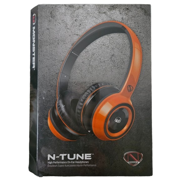 Monster Other - Monster N-Tune Headphones High Performance On Ear In-Line Microphone NWT